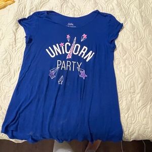 blue long girls shirt